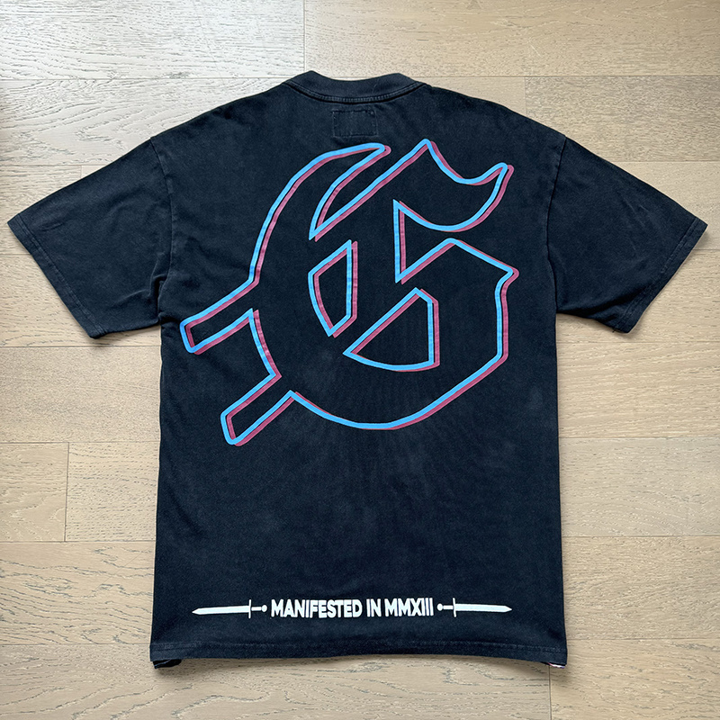 Godspeed Skull Carnival Party Print T-shirt #1075 Black