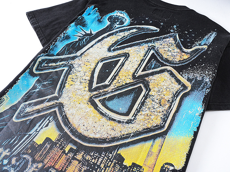 Godspeed Skull Drive Print T-Shirt #1120 Black