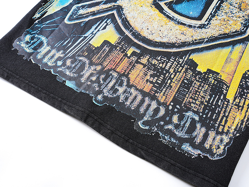 Godspeed Skull Drive Print T-Shirt #1120 Black