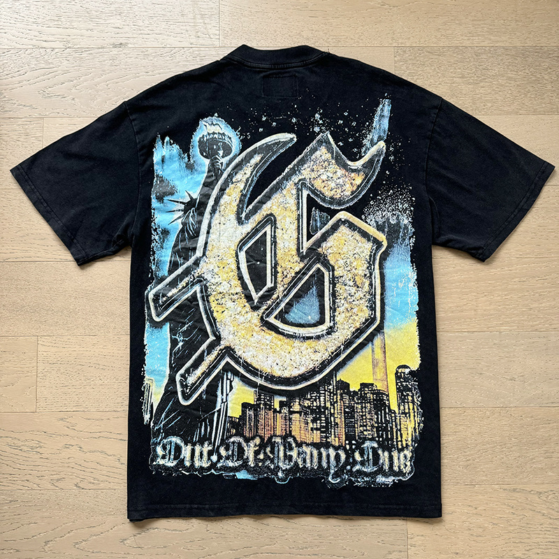 Godspeed Skull Drive Print T-Shirt #1120 Black