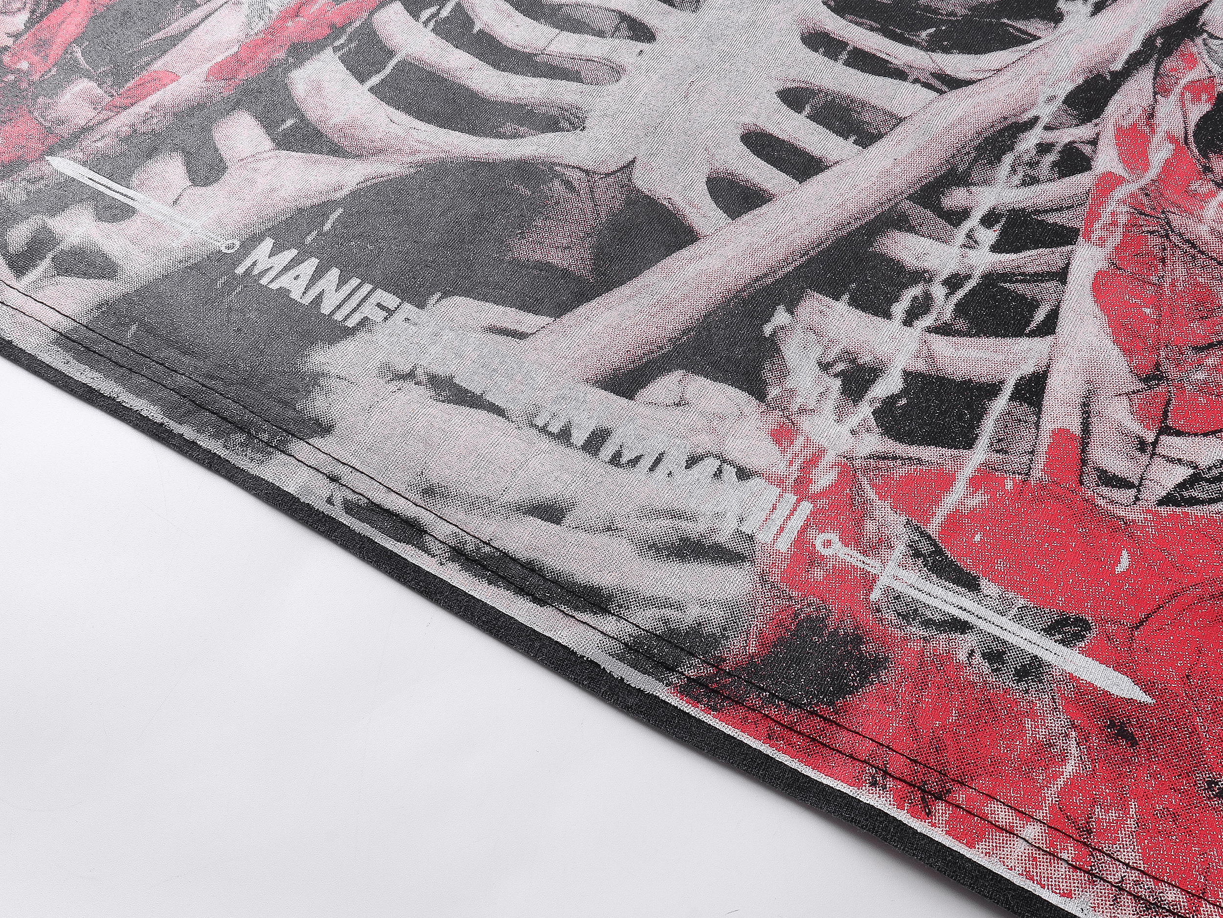 Godspeed Skull Farmer Print T-Shirt #1093 Black