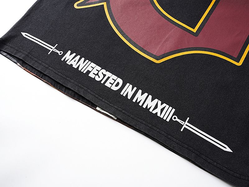 Godspeed Skull Print T-Shirt #1122 Black