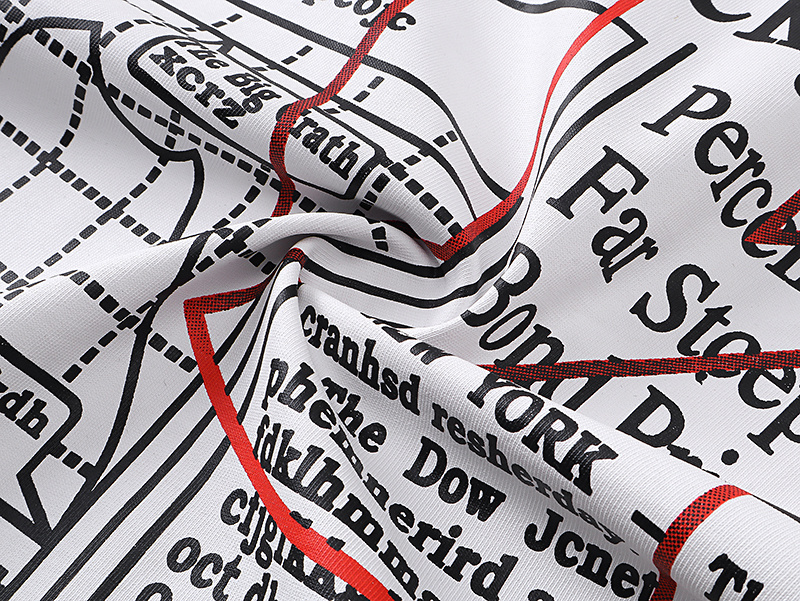 Godspeed Skull Reading Newspaper Print T-shirt #3079 Apricot