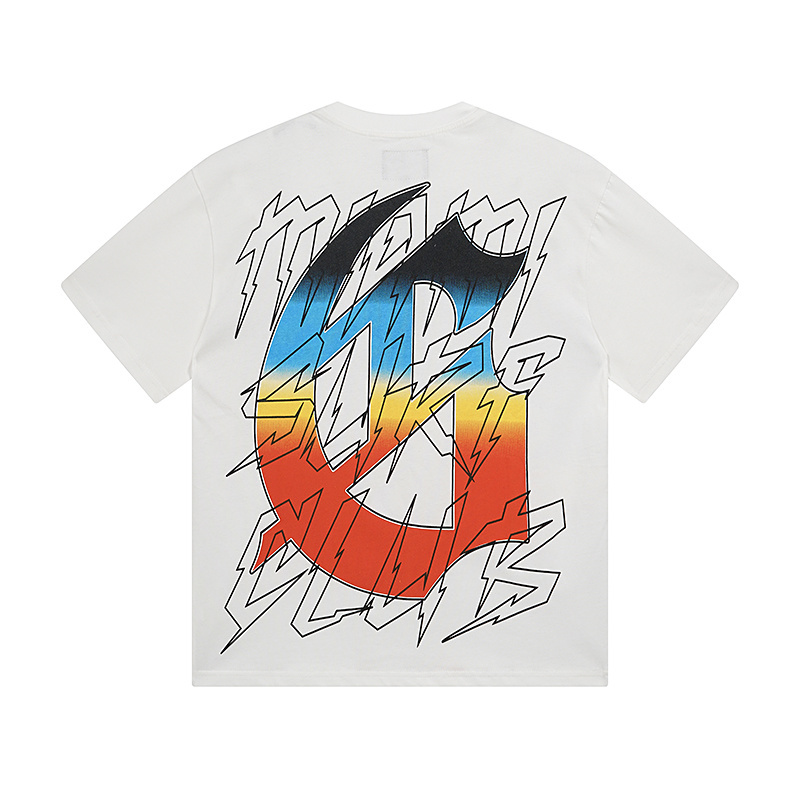 Godspeed Skull Surf Print T-shirt #3117 White