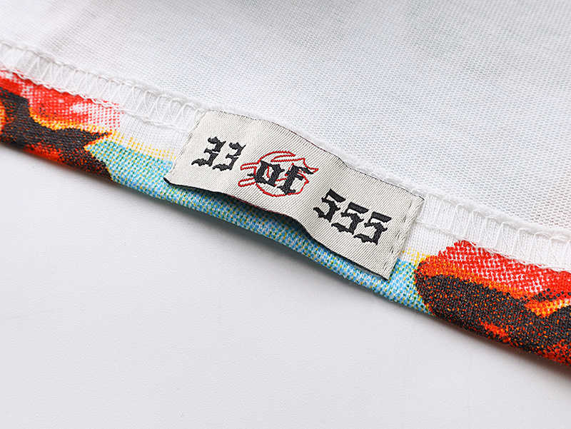 Godspeed Skull Surf Print T-shirt #3117 White