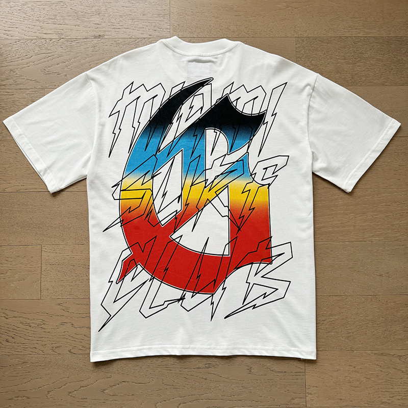 Godspeed Skull Surf Print T-shirt #3117 White