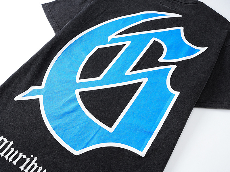 Godspeed Spacesuit Moon Print Cotton T-Shirt #1123 Black