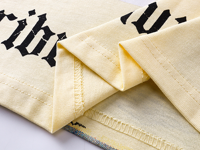 Godspeed Spacesuit Moon Print Cotton T-Shirt #3123 Apricot