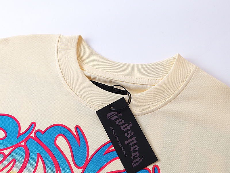 Godspeed Steamship Print T-Shirt #3109 Apricot