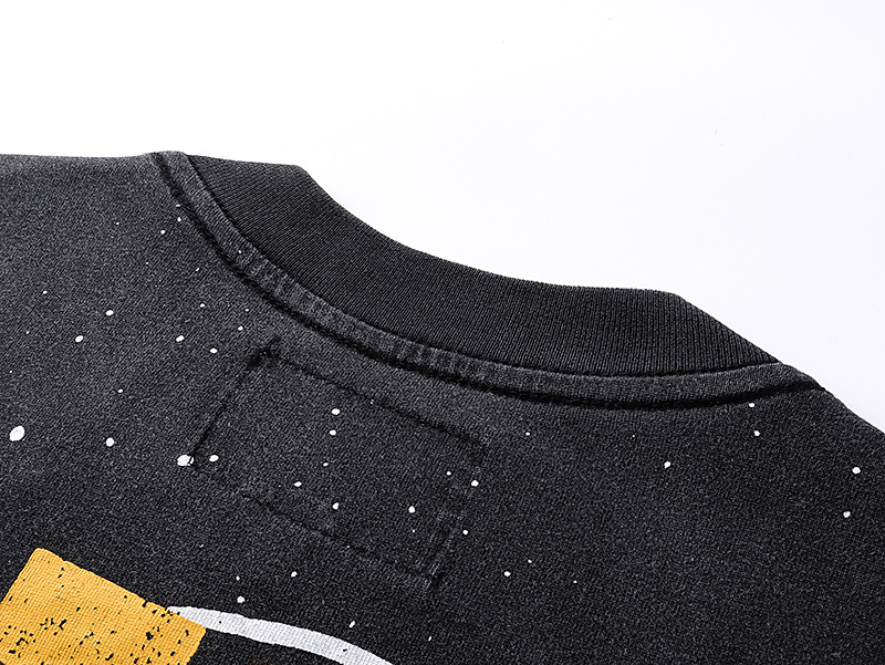 Godspeed To The Moon Print T-shirt #1090 Black