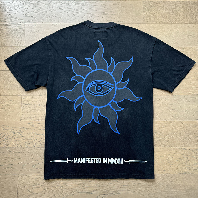 Godspeed UFO Arrival Print T-shirt #1066 Black