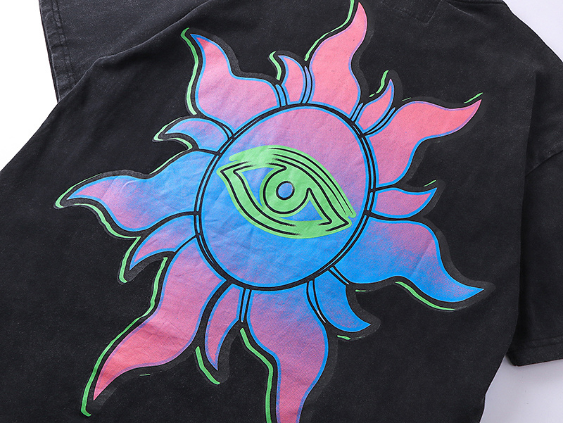 Godspeed UFO Print T-shirt #1125 Black/Blue