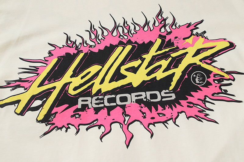 Hellstar T-shirt YL#587 White/Apricot