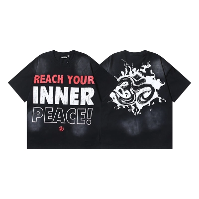 Hellstar T-shirt YL#697 Black 01
