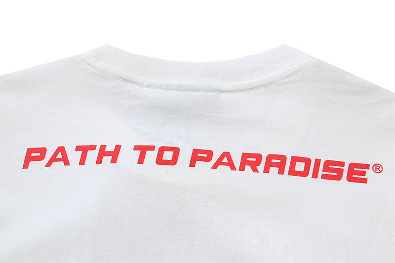 Hellstar T-Shirt YL #588 White Red/White Green