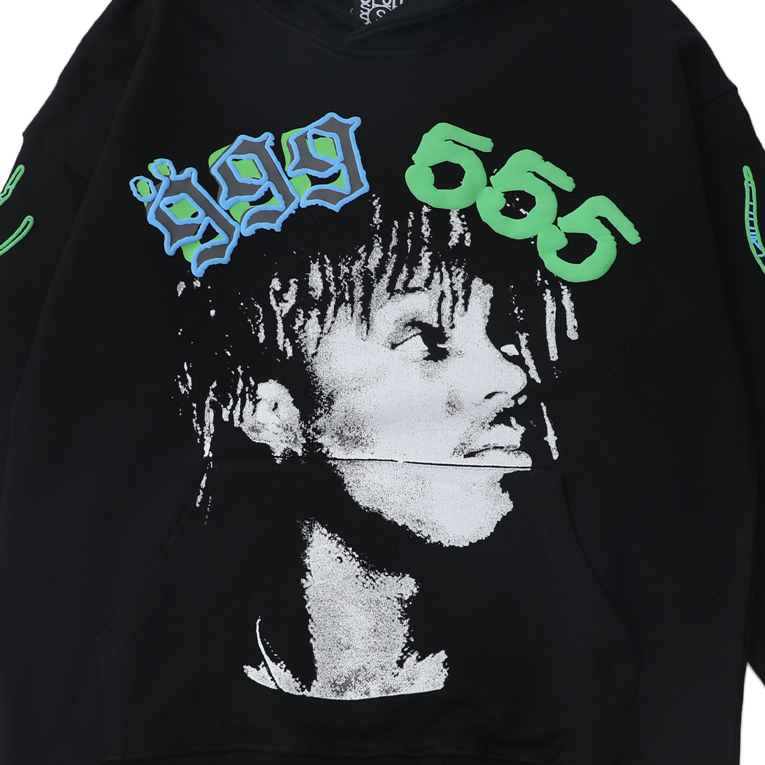 Sp5der X Juice Wrld 999 Hoodie Black