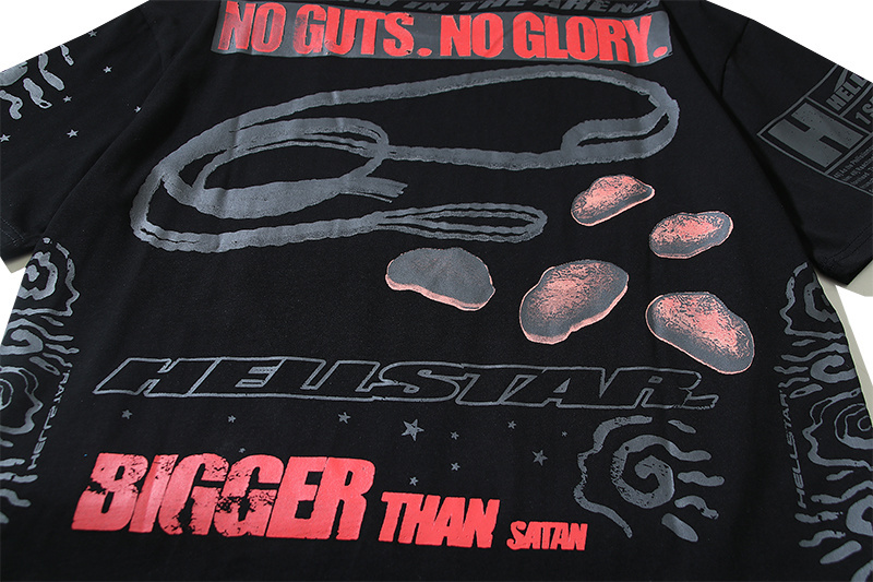 Hellstar T-shirt YL#5601 White/Black