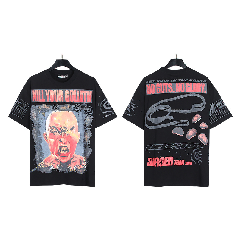 Hellstar T-shirt YL#5601 White/Black