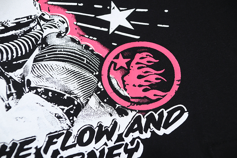 Hellstar T-shirt YL#5605 White/Black