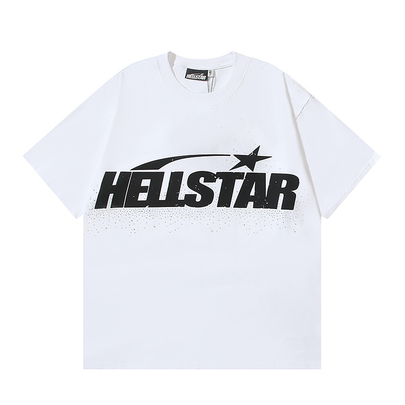Hellstar T-shirt YL#5617 Embroidered White