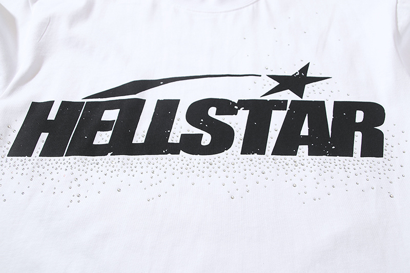 Hellstar T-shirt YL#5617 Embroidered White