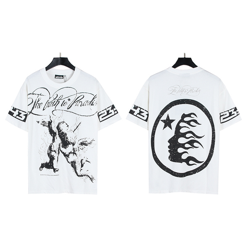 Hellstar T-shirt YL#593 White/Apricot