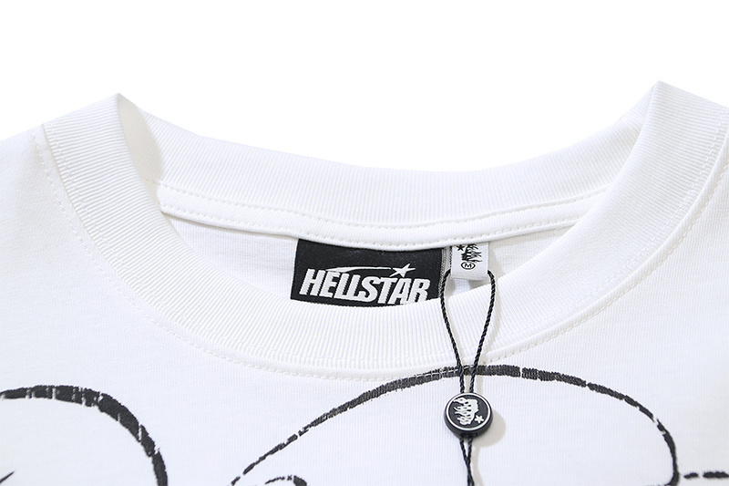 Hellstar T-shirt YL#593 White/Apricot