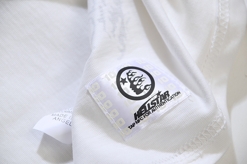 Hellstar T-shirt YL#593 White/Apricot