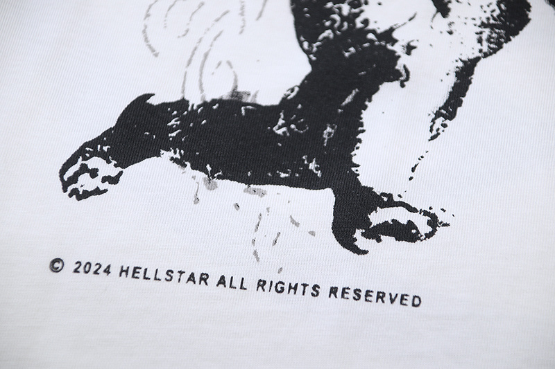 Hellstar T-shirt YL#593 White/Apricot