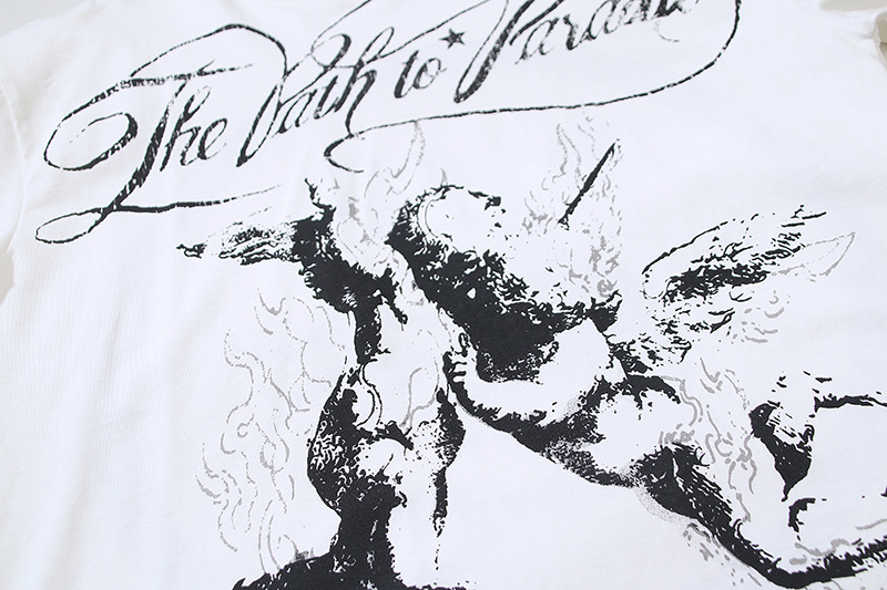 Hellstar T-shirt YL#593 White/Apricot