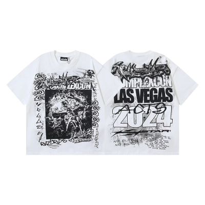 Hellstar T-shirt YL#598 White 01