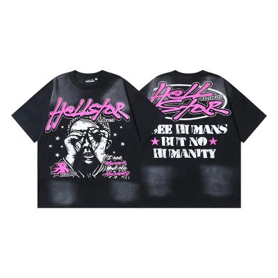 Hellstar T-shirt YL#670 Black 01