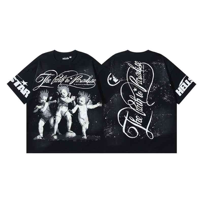 Hellstar T-shirt YL#6715 Black