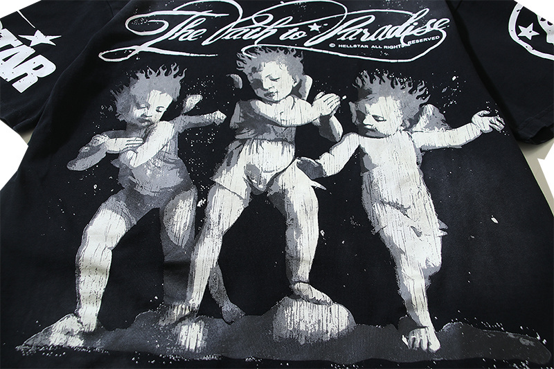 Hellstar T-shirt YL#6715 Black