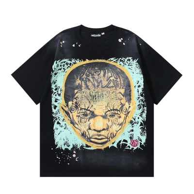 Hellstar T-shirt YL#6716 Black 02