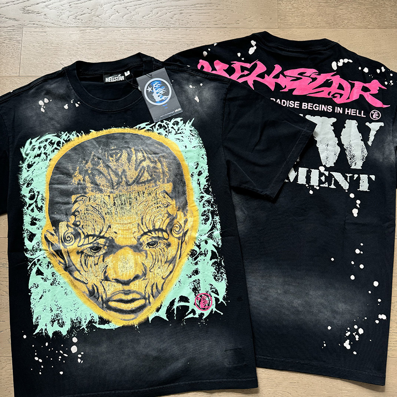 Hellstar T-shirt YL#6716 Black