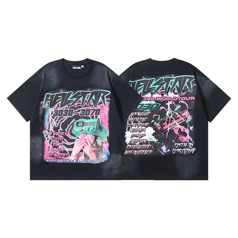 Hellstar T-shirt YL#6717 Black