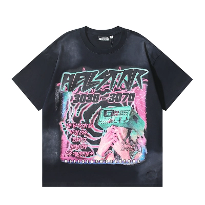 Hellstar T-shirt YL#6717 Black 02