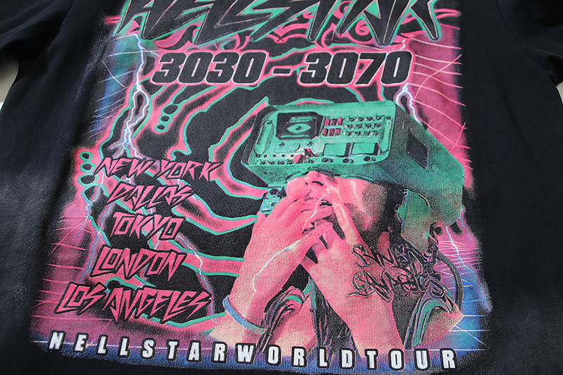 Hellstar T-shirt YL#6717 Black