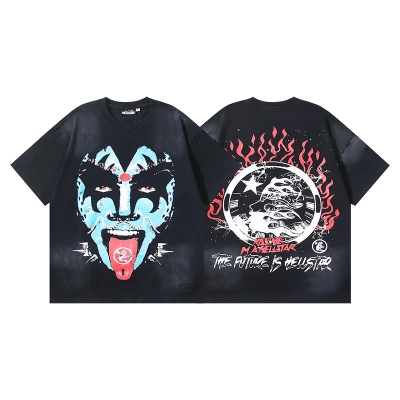 Hellstar T-shirt YL#6718 Black 01