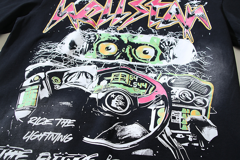 Hellstar T-shirt YL#6719 Black