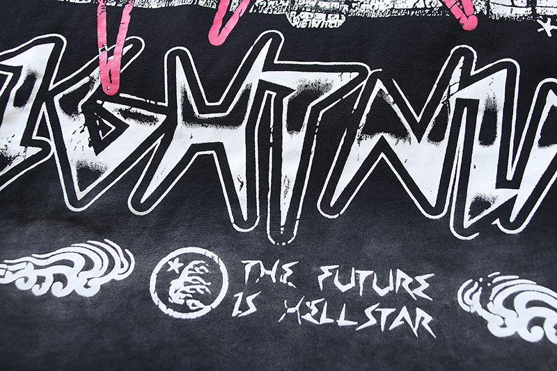 Hellstar T-shirt YL#6719 Black