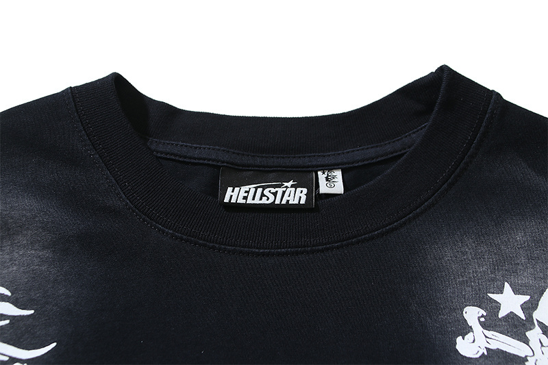 Hellstar T-shirt YL#6726 Black