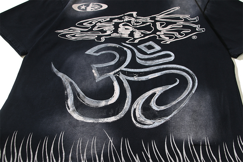 Hellstar T-shirt YL#6727 Black/Grey