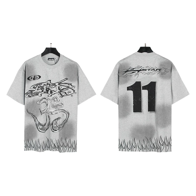 Hellstar T-shirt YL#6727 Black/Grey 02