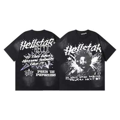 Hellstar T-shirt YL#6731 Black 01