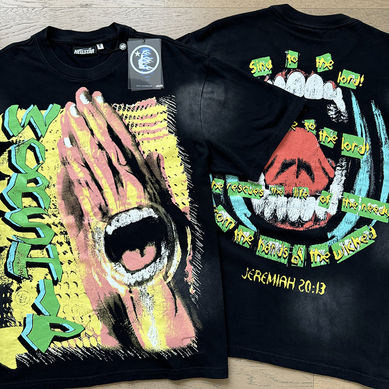 Hellstar T-shirt YL#6736 Black