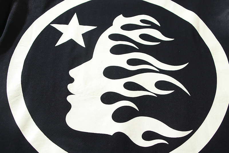 Hellstar T-shirt YL#6752 Embroidered Black