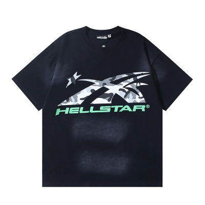 Hellstar T-shirt YL#6755 Black 02
