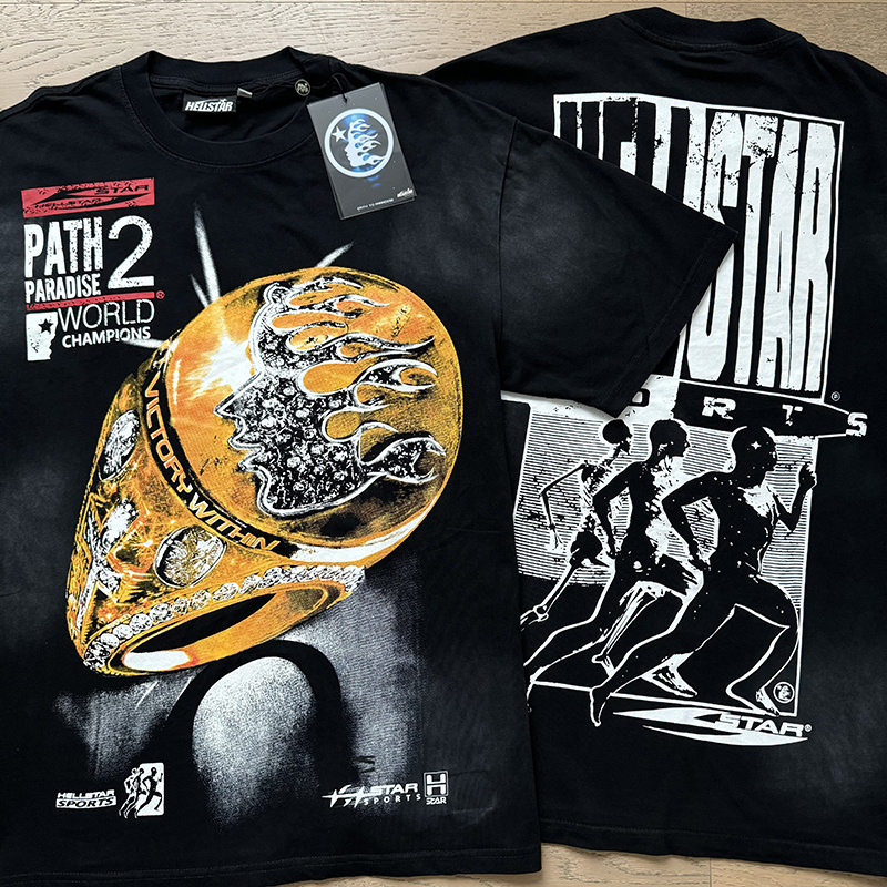 Hellstar T-shirt YL#6757 Black